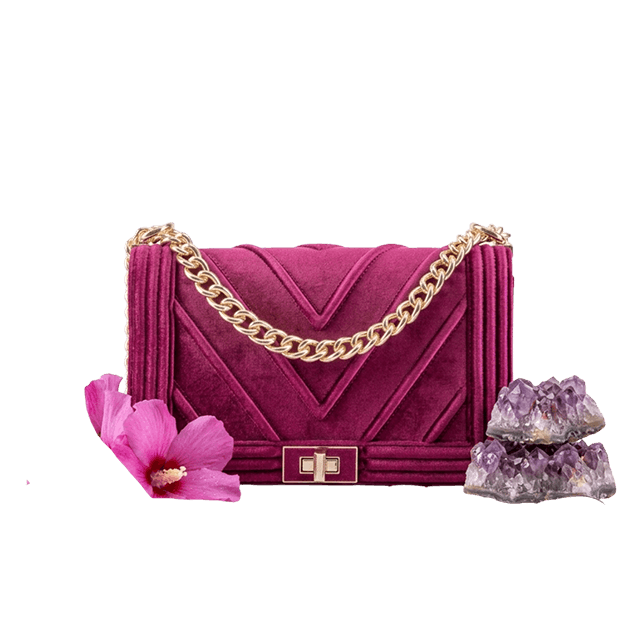 Purple Velvet Flapbag image